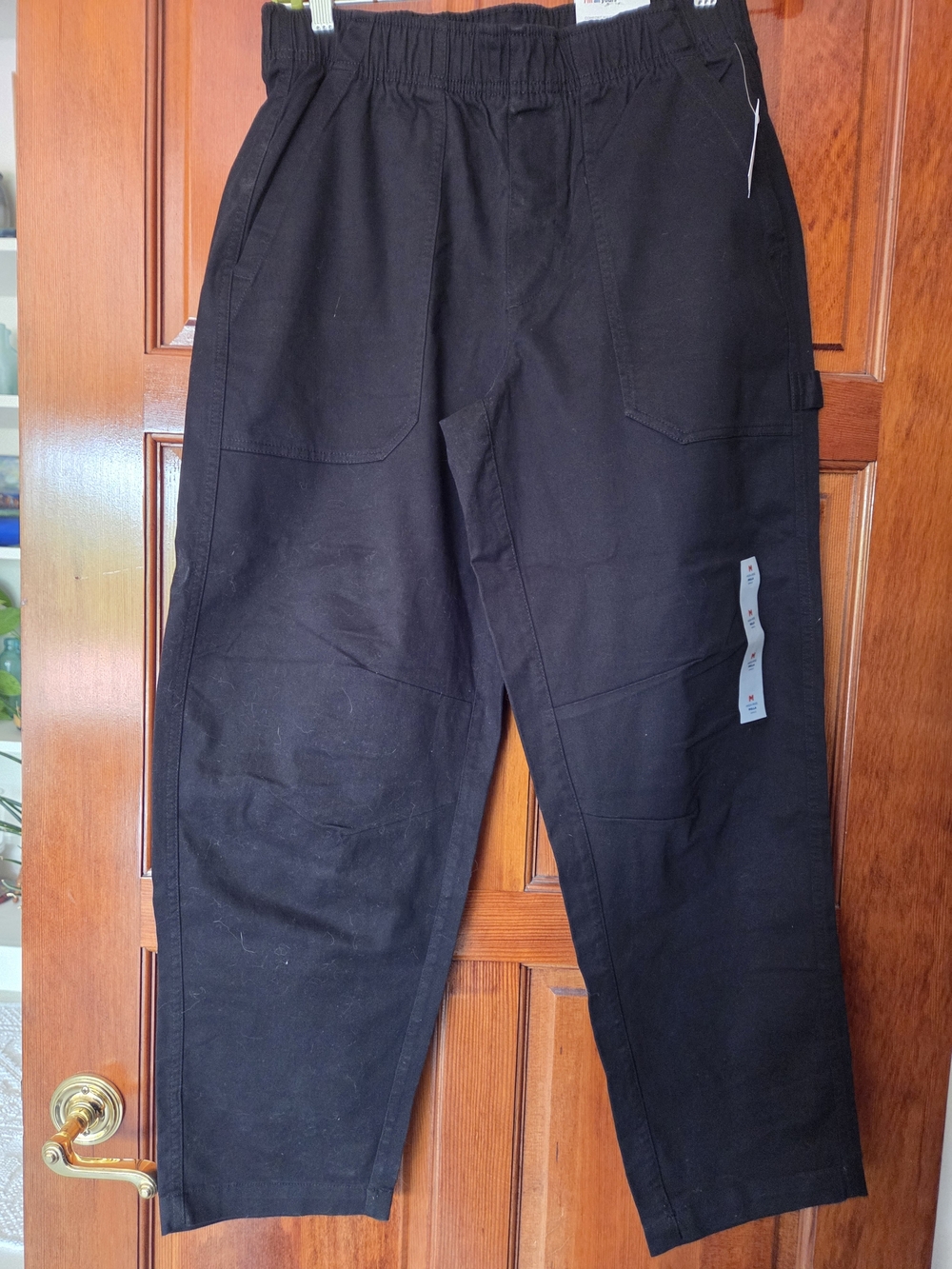 Old Navy Black Cargo Pants with Elastic Waist-NWT